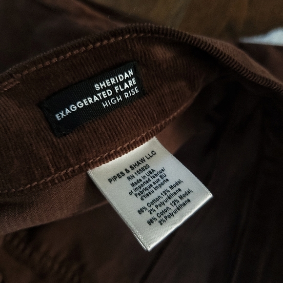 Veronica Beard Sheridan Exaggerated Brown Corduroy 70s Flared Pants - Picture 10 of 15